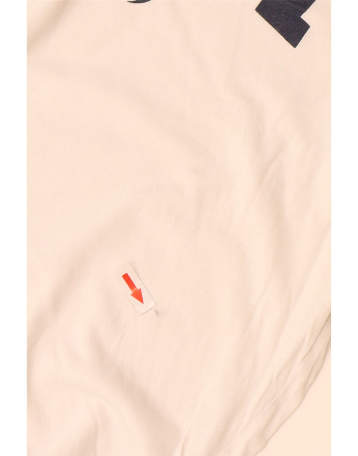 Camiseta feminina Gant com estampa gráfica UK 14 médio off white algodão