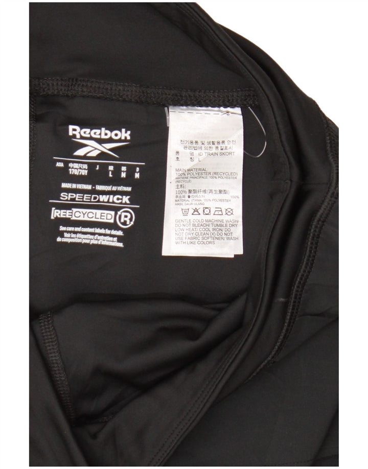 Reebok Womens Skort UK 14 Médio Poliéster Preto