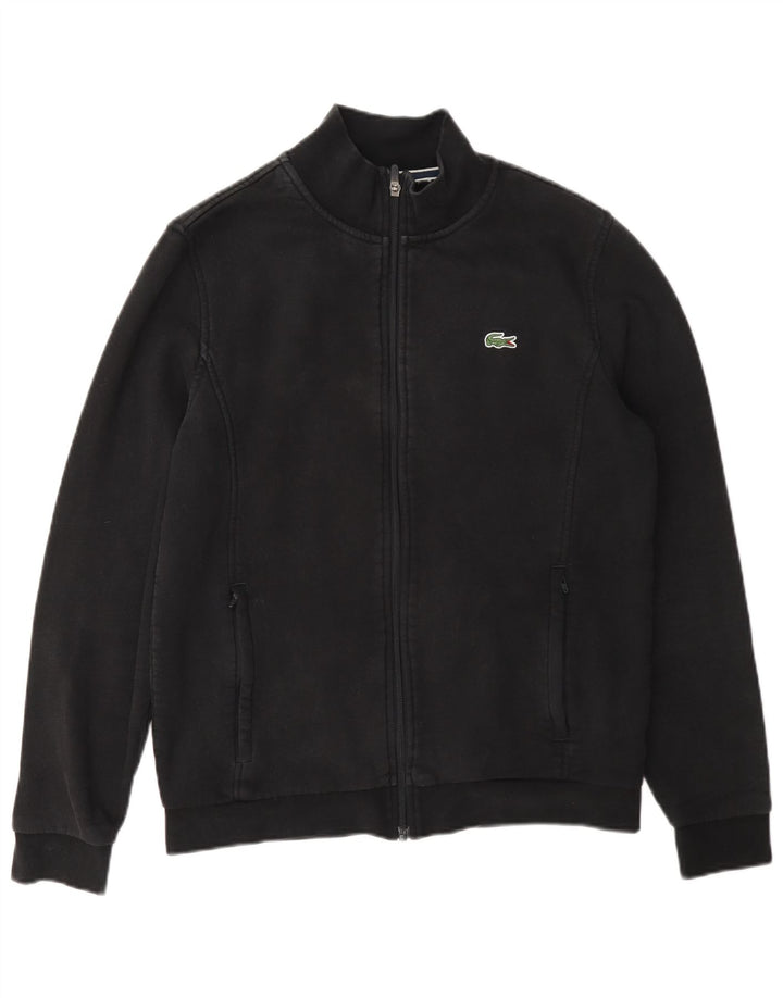 Lacoste Mens Tracksuit Top Jacket Médio Algodão Preto