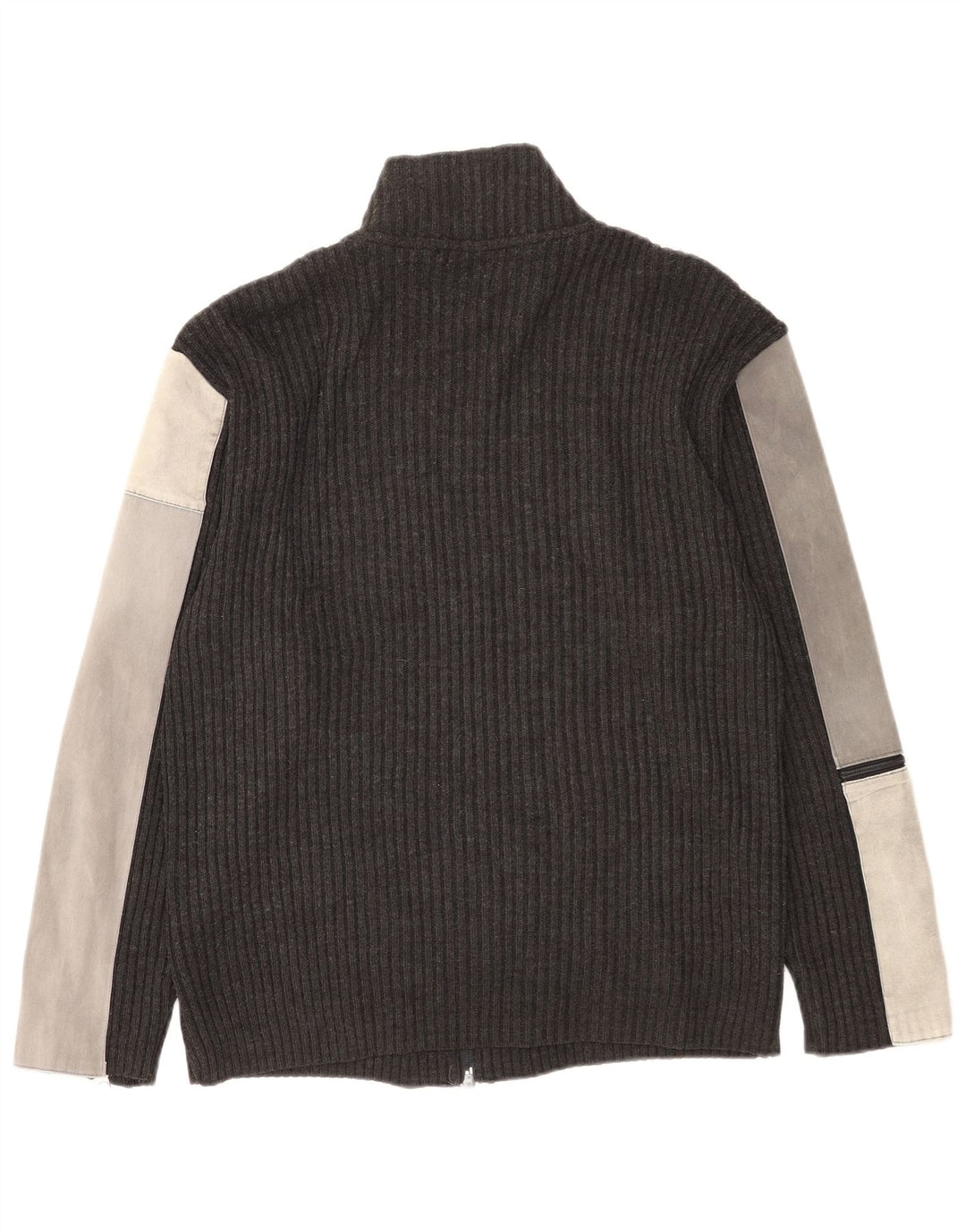 Suéter cardigã masculino Sasch XL cinza colorblock acrílico