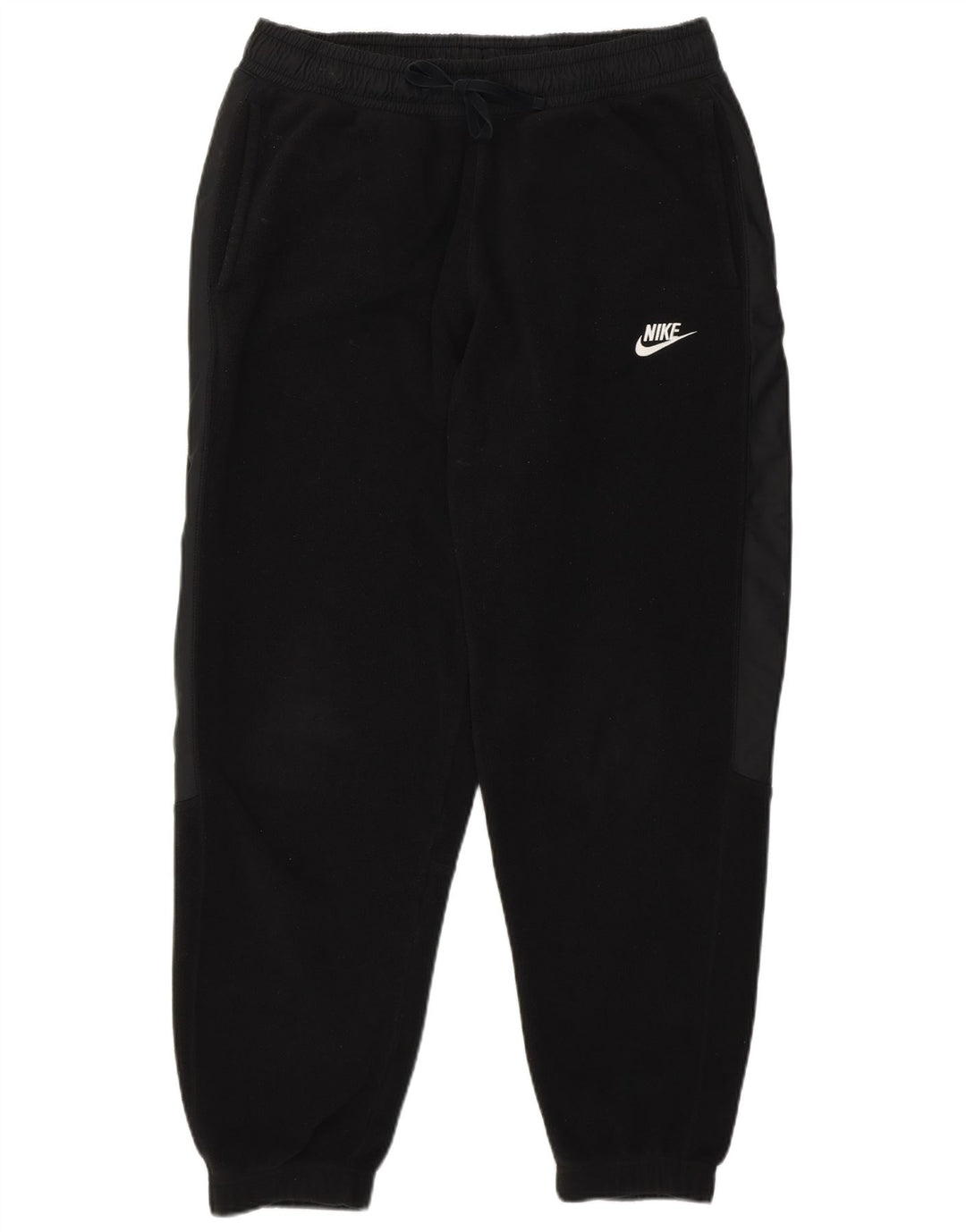 Calça de treino de lã feminina Nike Joggers UK 14 poliéster preto médio