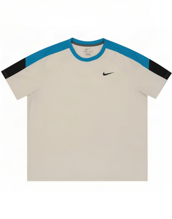 Camiseta Nike Masculina Dri Fit Top 2XL Branco Colourblock Poliéster