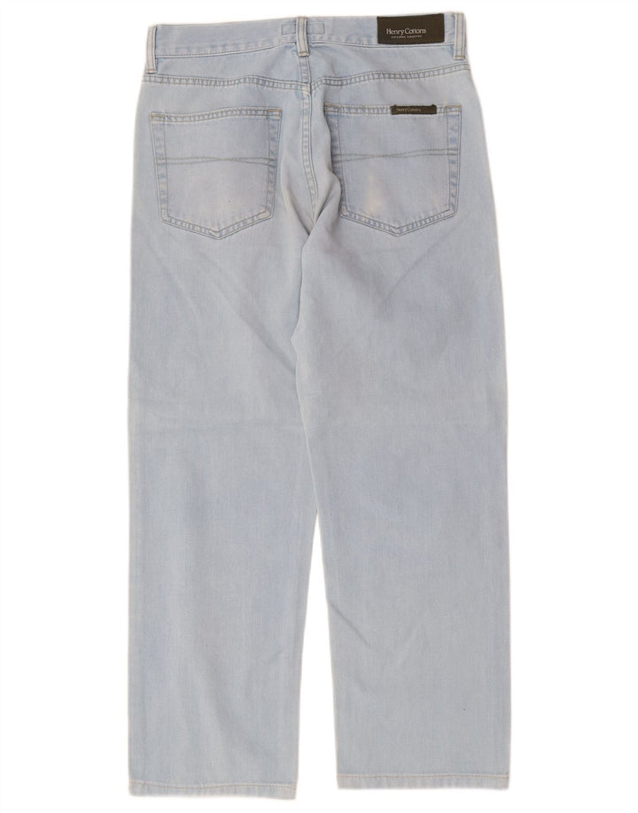 Calça jeans reta feminina Henry Cottons W31 L26 algodão azul