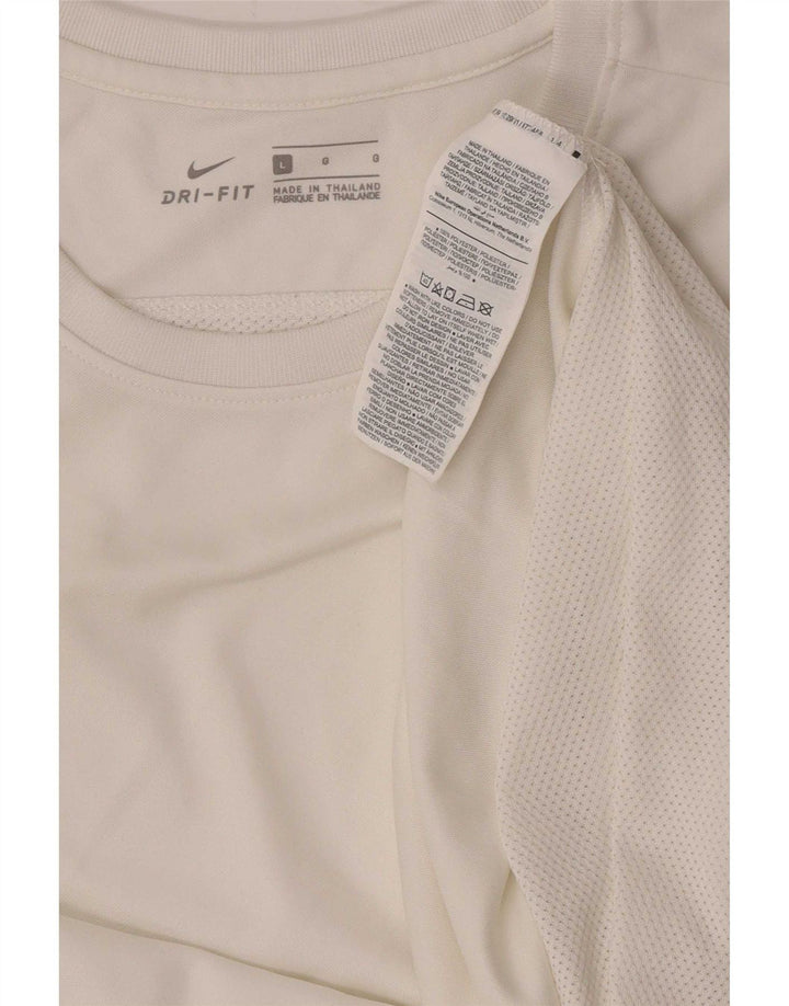 Camiseta Nike Masculina Dri Fit Top Grande Poliéster Branco