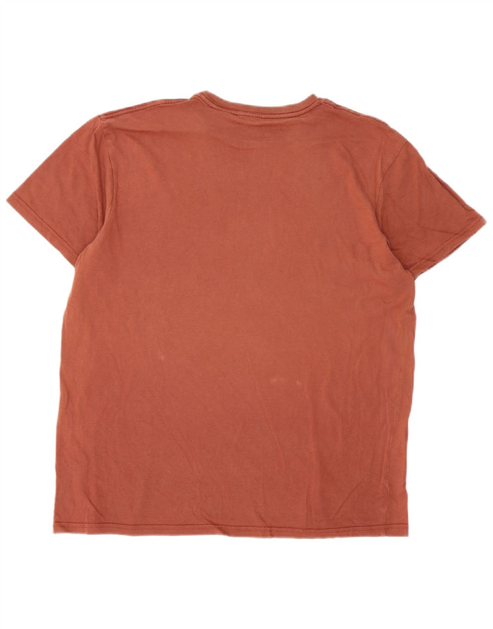 Camiseta masculina gráfica Volcom grande algodão marrom