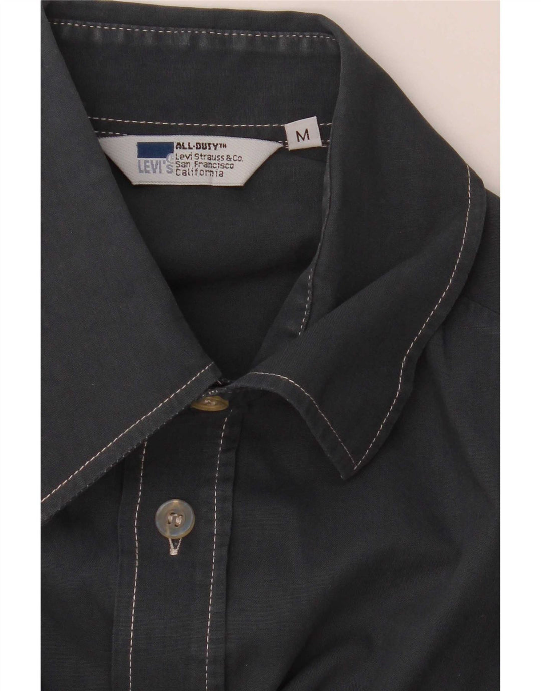 Camisa masculina de manga curta Levi's cinza médio