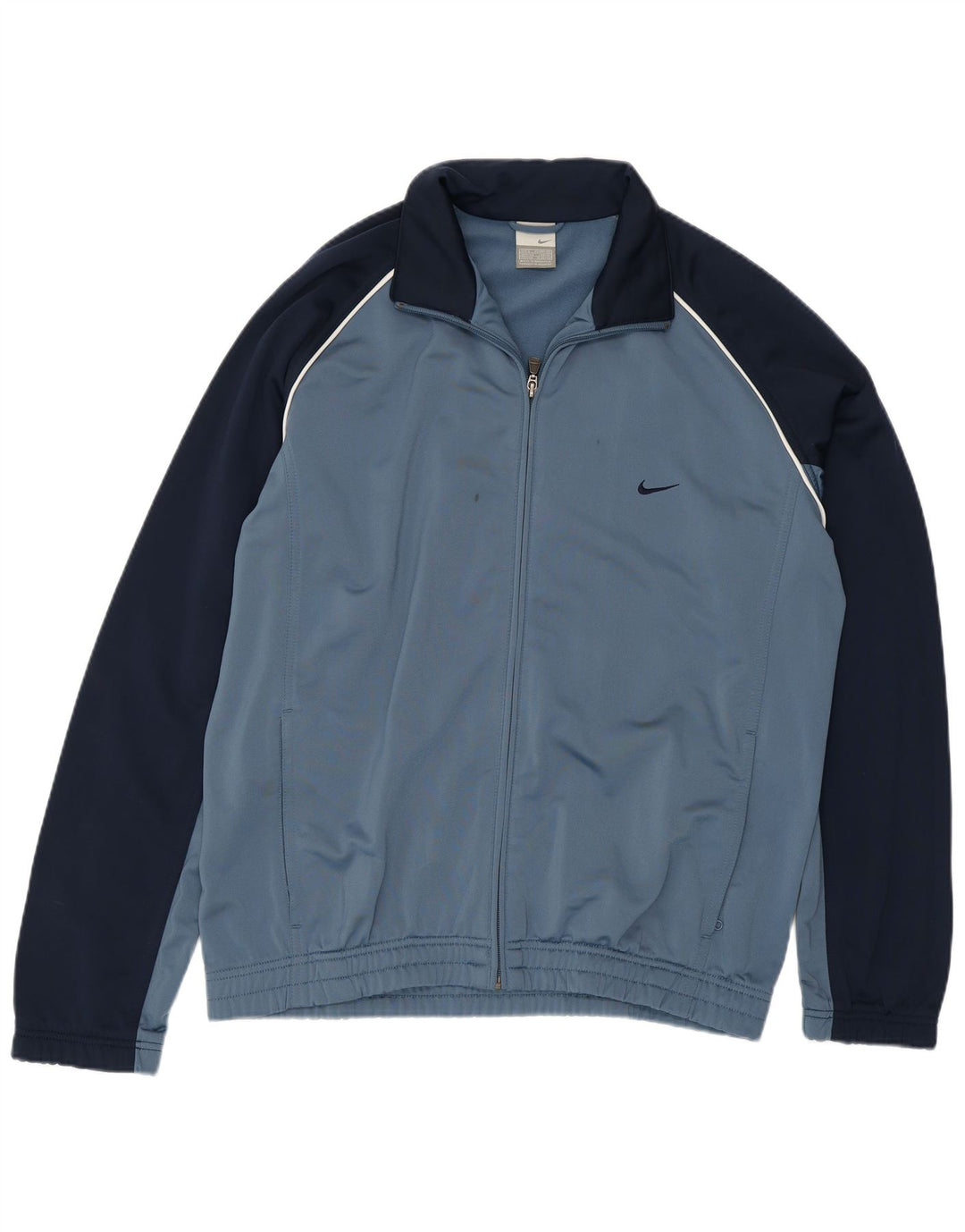 Nike Mens Tracksuit Top Jacket UK 41/43 Grande Azul Marinho Colorblock
