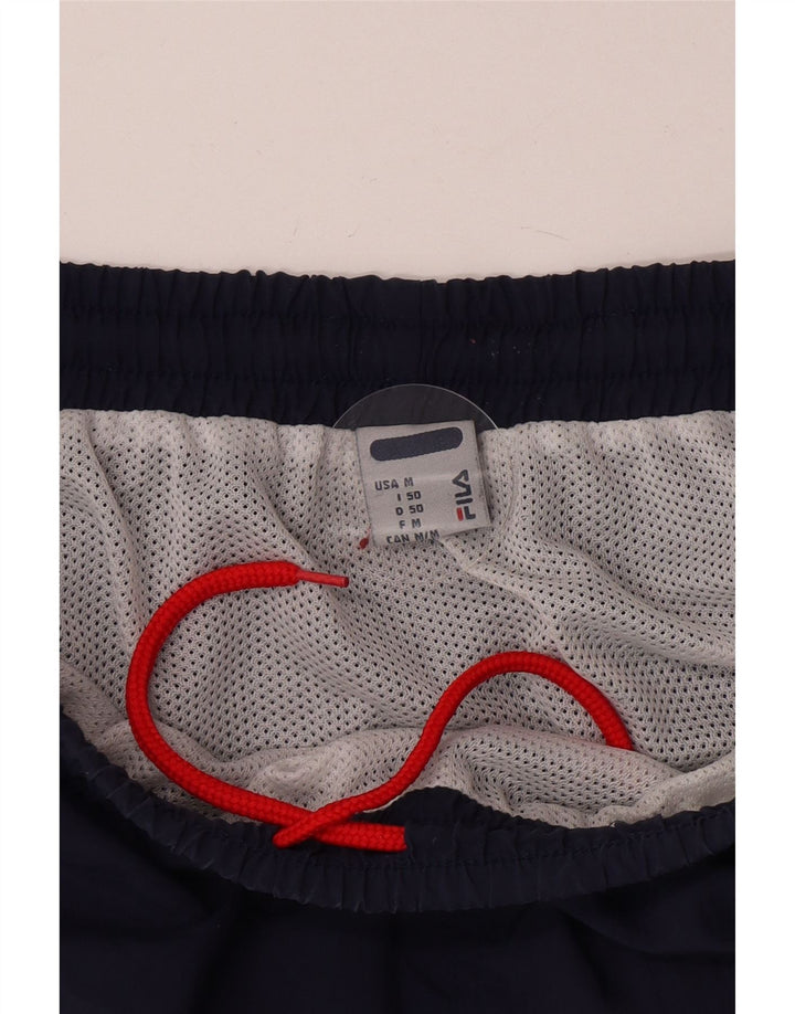 Shorts de natação masculino Fila médio azul marinho