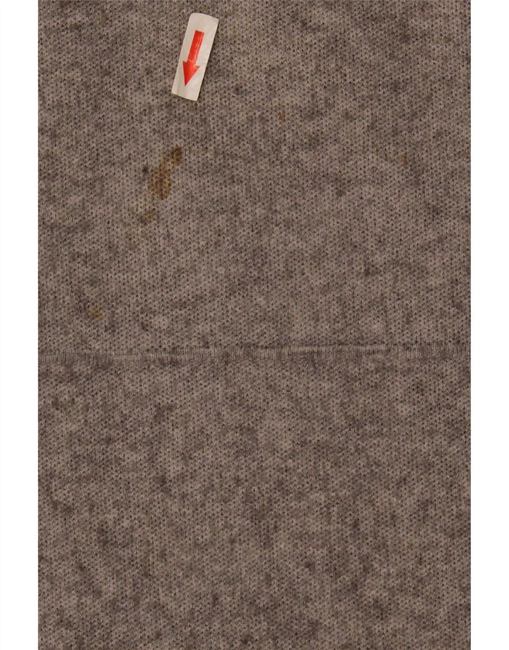Sobretudo feminino Zara Oversized UK 10 pequeno cinza manchado