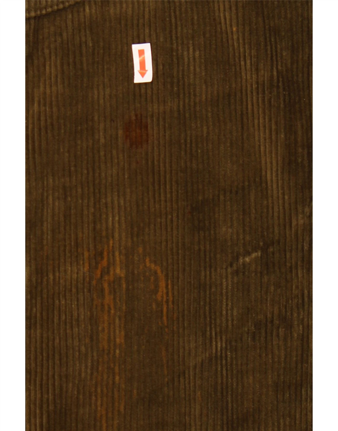 Calça masculina reta de veludo cotelê RITT W31 L29 cáqui