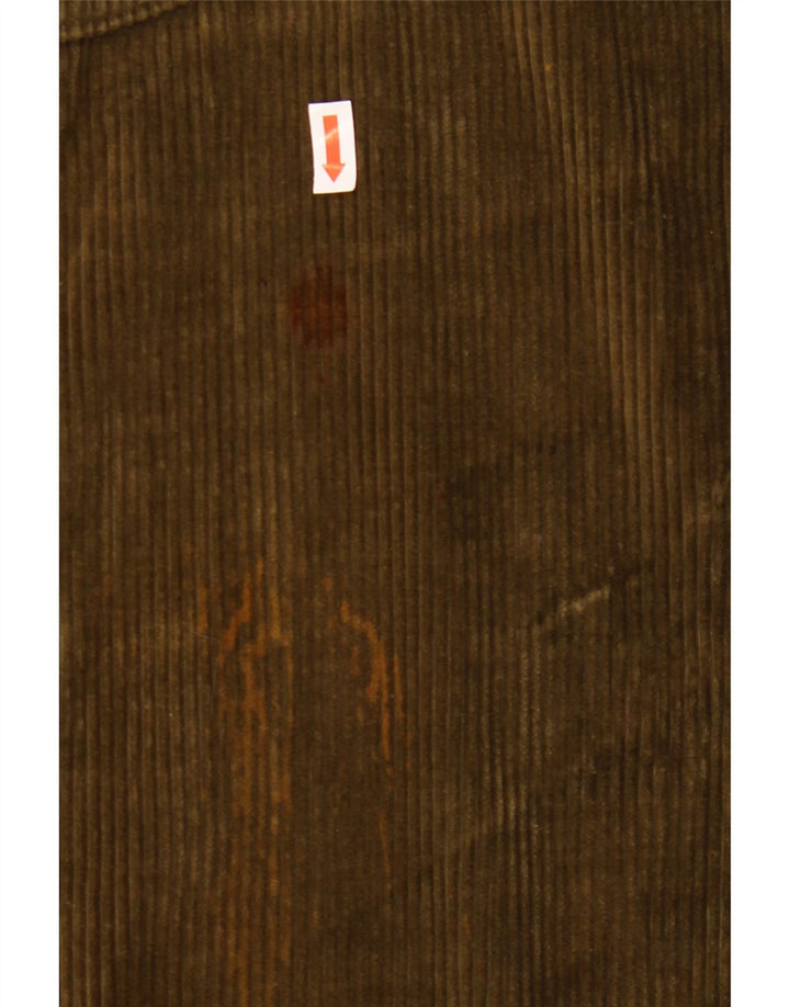 Calça masculina reta de veludo cotelê RITT W31 L29 cáqui