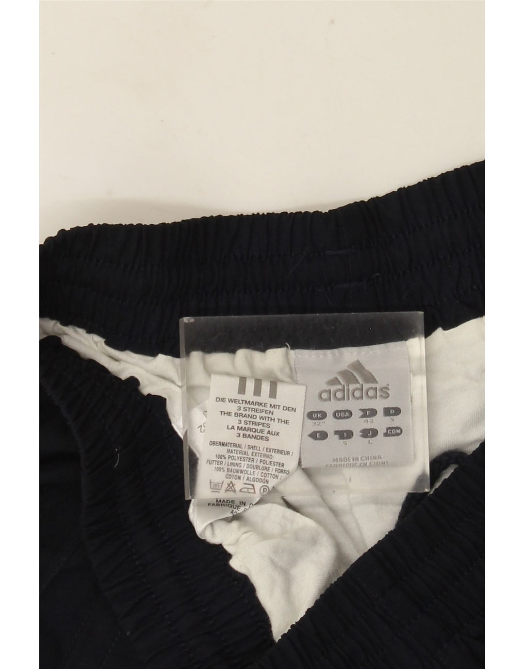 Shorts esportivos masculinos Adidas médio azul marinho poliéster