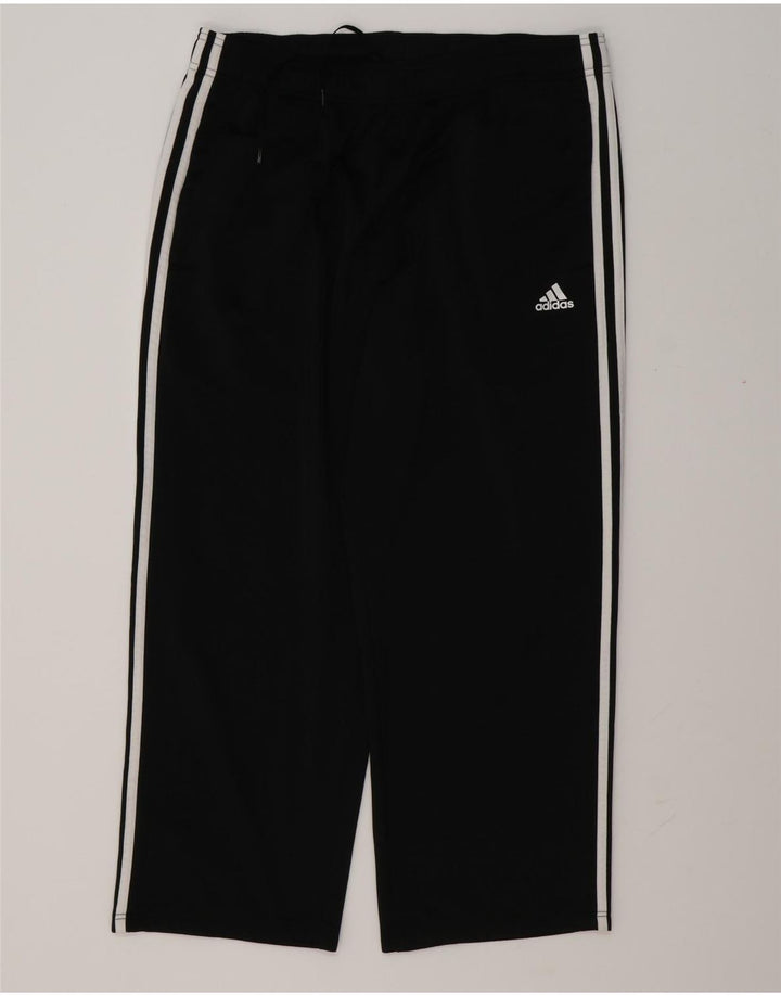 Calças de treino masculinas Adidas UK 48/50 XL poliéster preto
