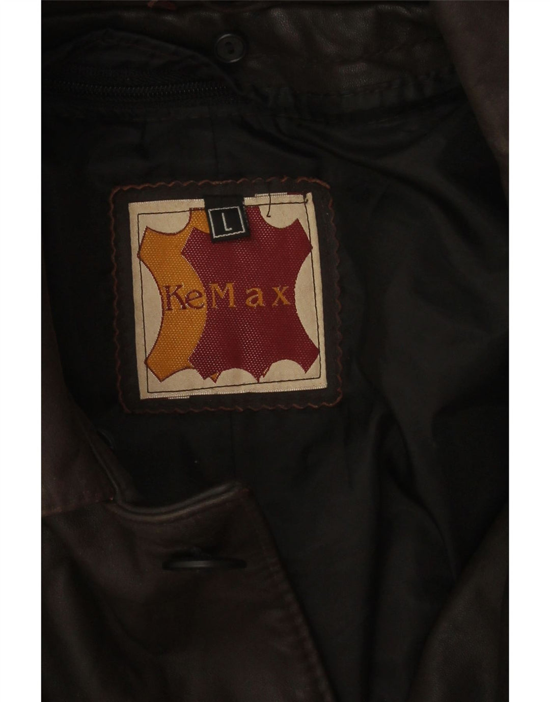 Jaqueta de couro masculina vintage Reino Unido 40 grande couro marrom