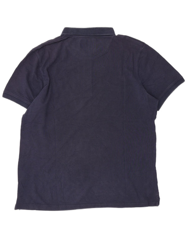Lyle & Scott Camisa polo masculina XL algodão azul marinho