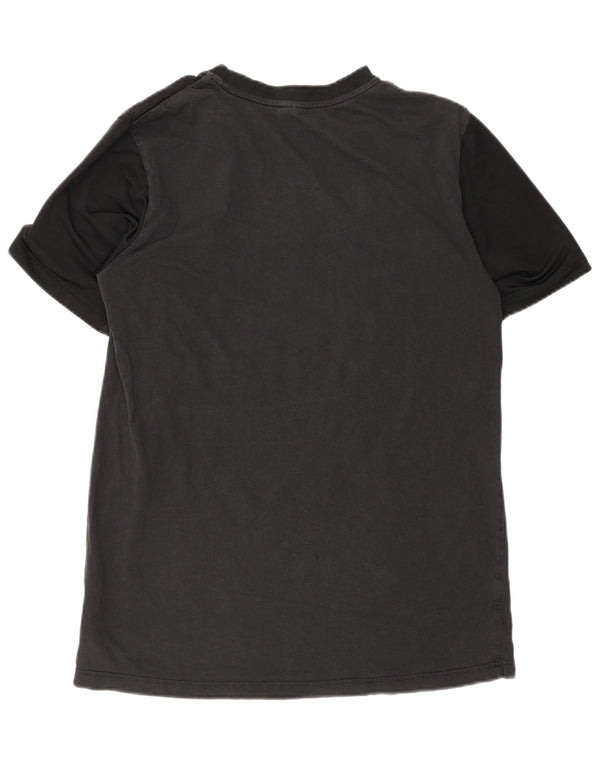 Camiseta gráfica masculina Nike grande algodão colorblock preto