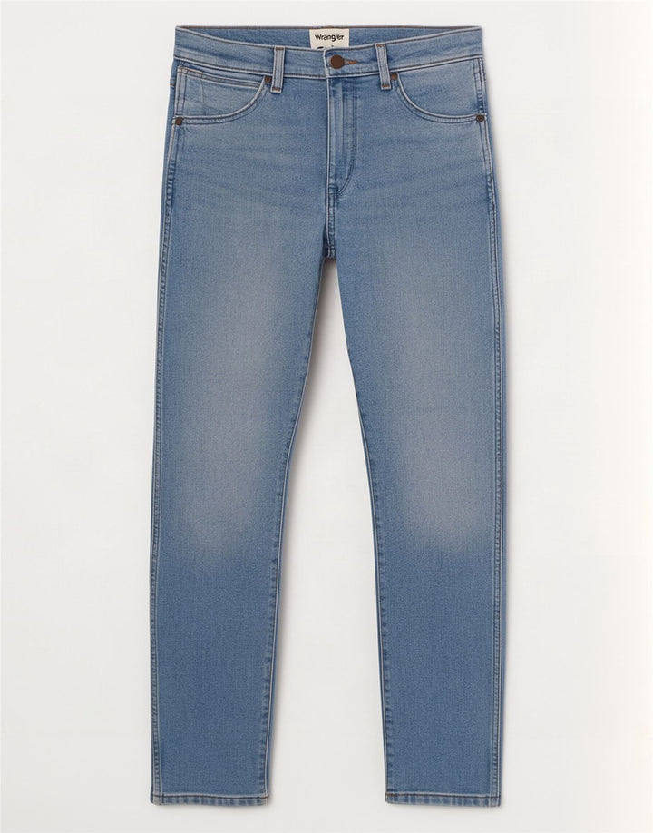 Wrangler Mens Larston Slim Jeans W28 L32 Azul Algodão
