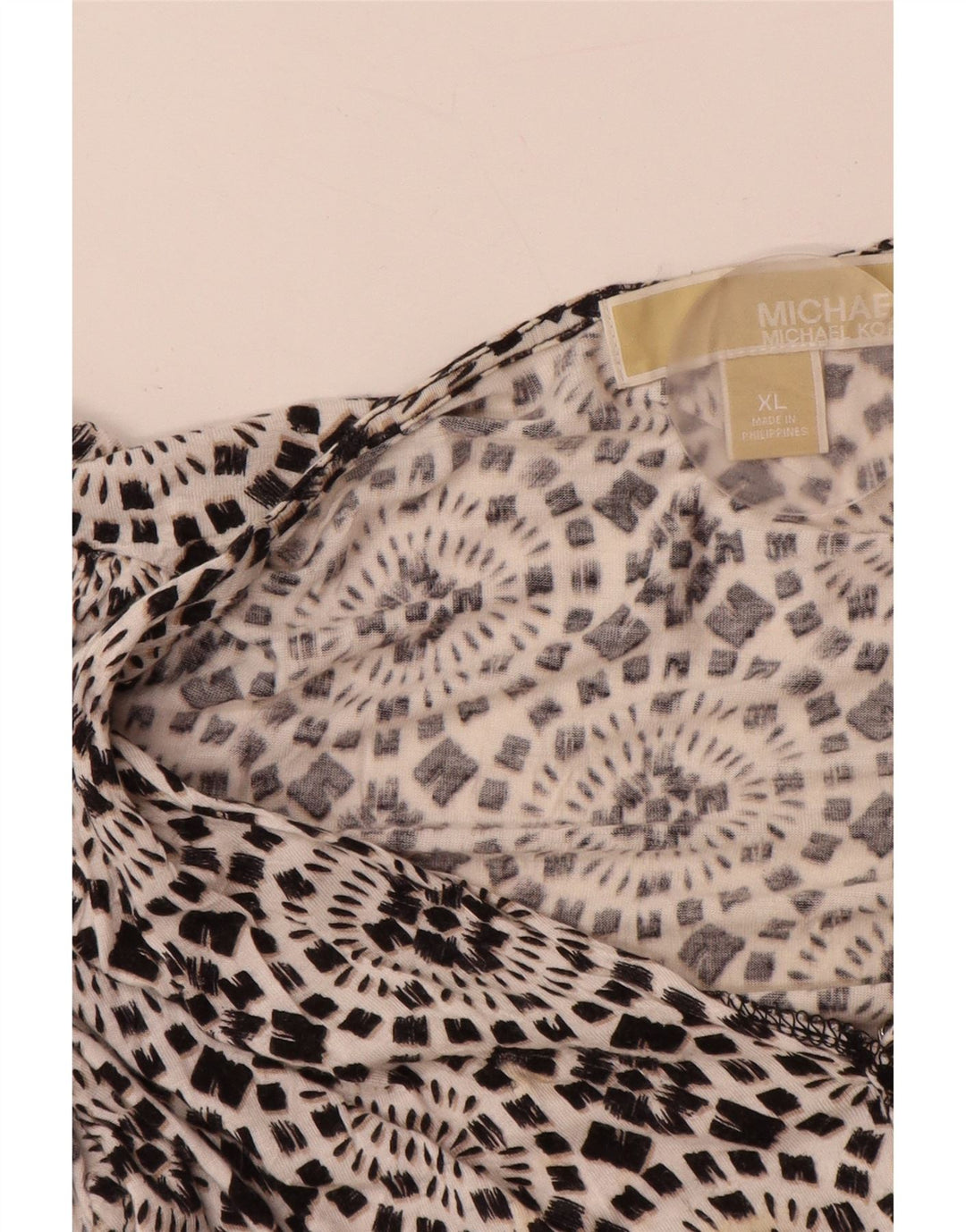 Vestido feminino MICHAEL KORS sem mangas evasê UK 18 XL preto floral rayon