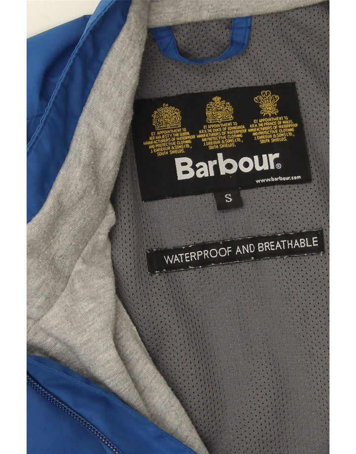 Jaqueta corta-vento masculina Barbour UK 36 pequena azul