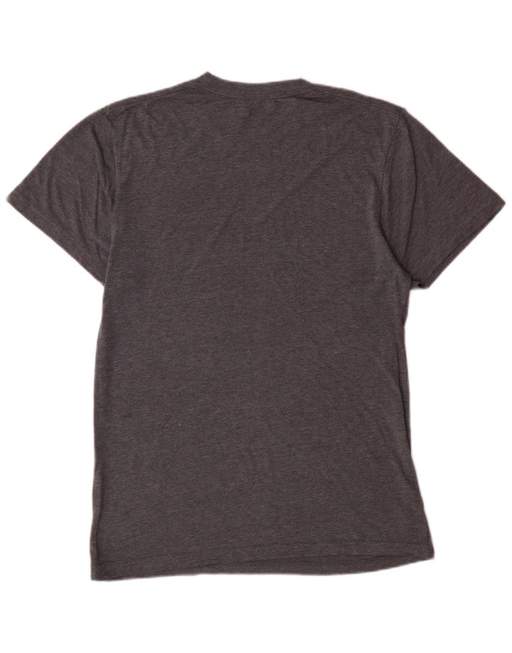 Camiseta masculina Vans Off The Wall com estampa gráfica pequena de algodão cinza