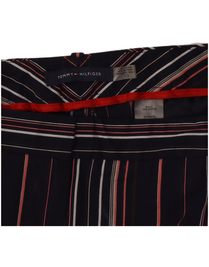 Calças cropped femininas Tommy Hilfiger US 10 grandes W32 L25 azul marinho