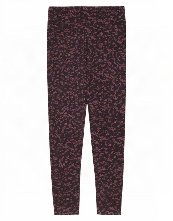 Leggings femininos Fat Face UK 14 algodão floral preto grande