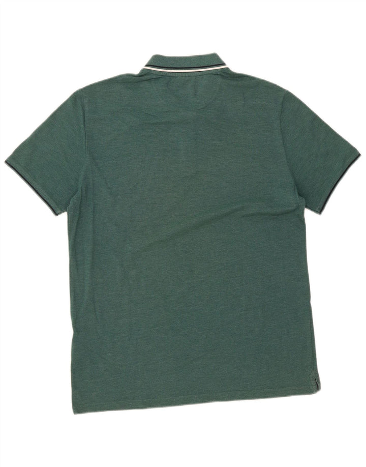 Camisa polo masculina CHAMPION grande algodão verde