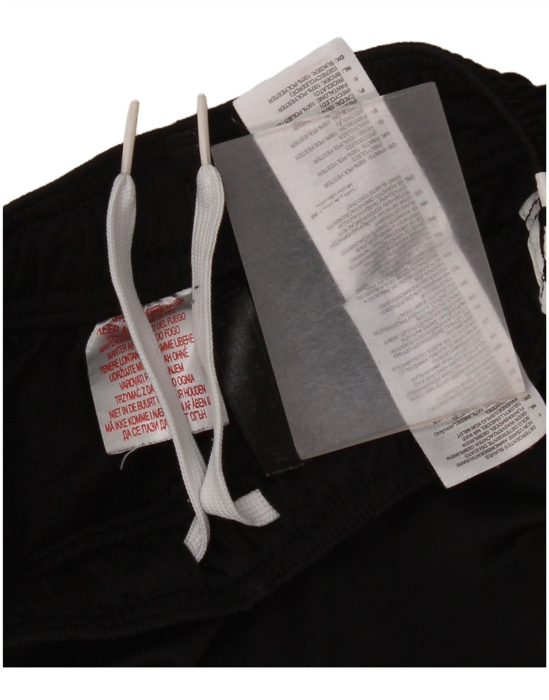 Calças de treino Adidas meninos 9-10 anos poliéster preto