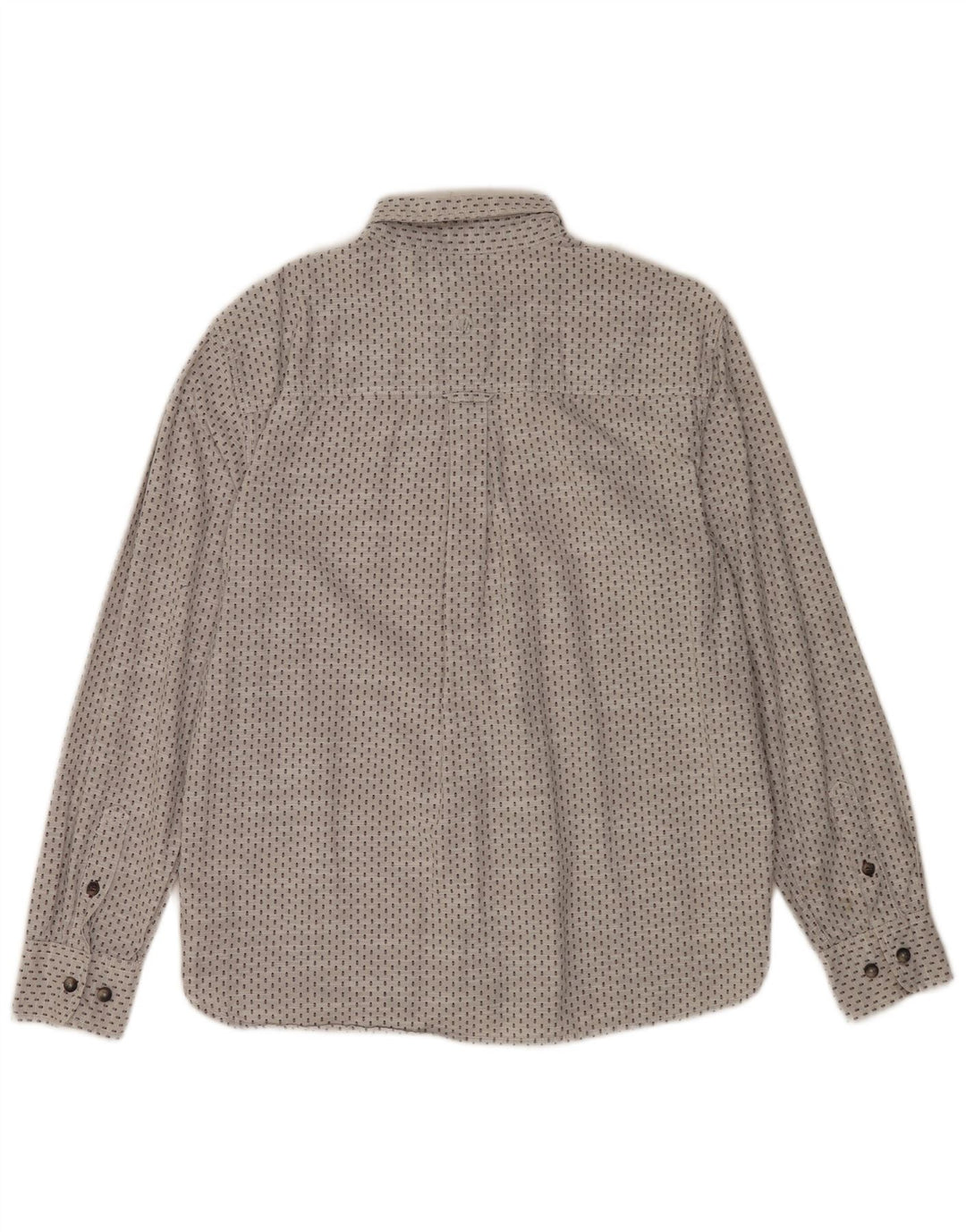 Fat Face Mens Shirt Medium Grey Spotted Cotton