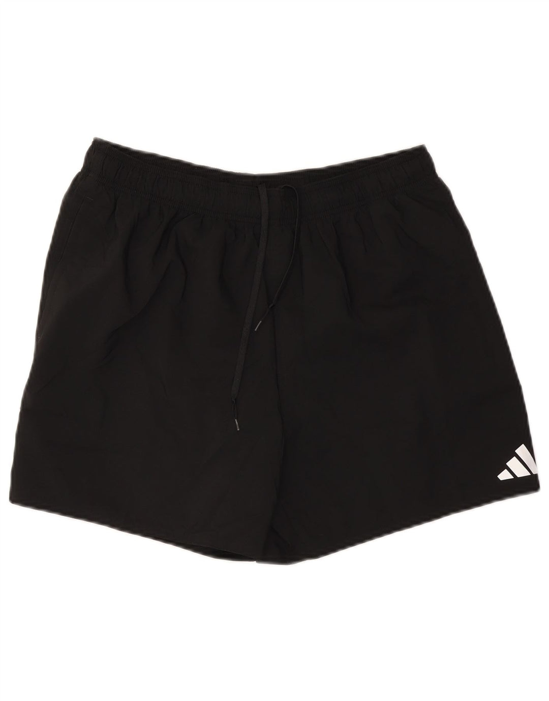 Shorts esportivos masculinos Adidas grande poliéster preto