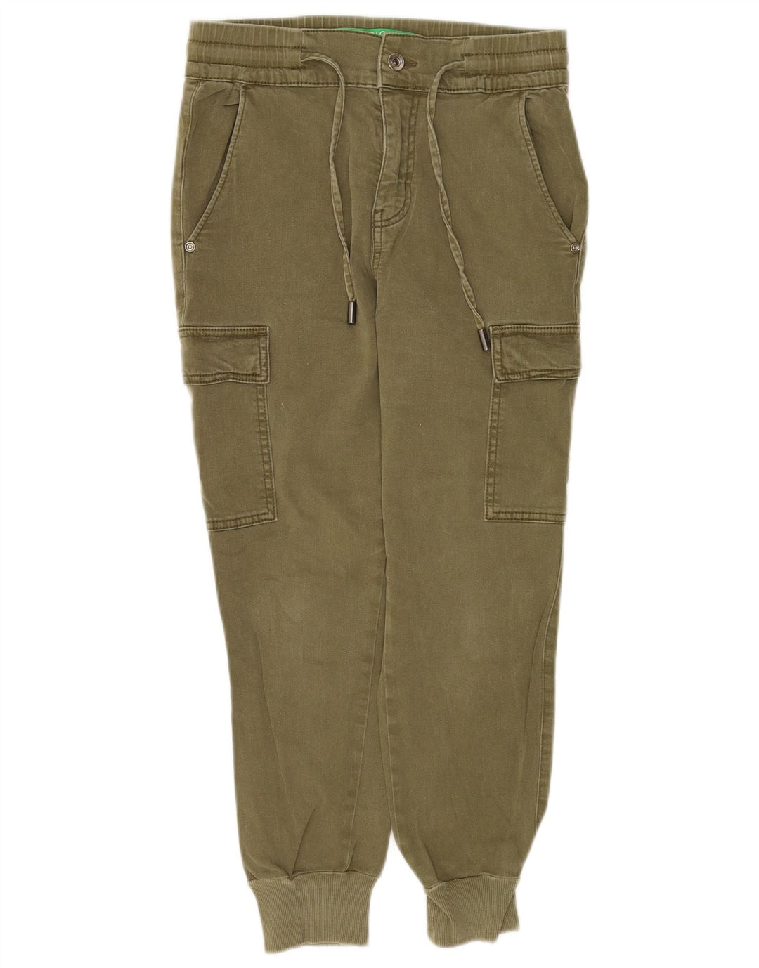 Calça cargo feminina Benetton W30 L25 cáqui