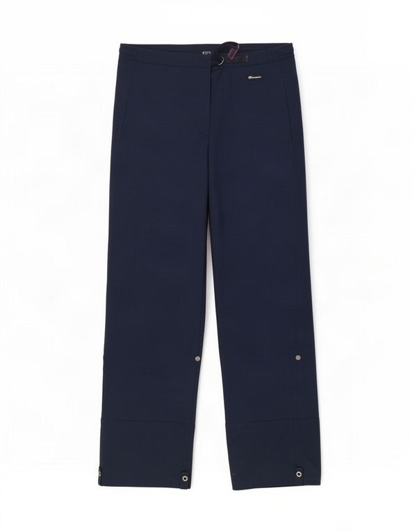 Calça reta feminina Champion médio W30 L29 azul marinho