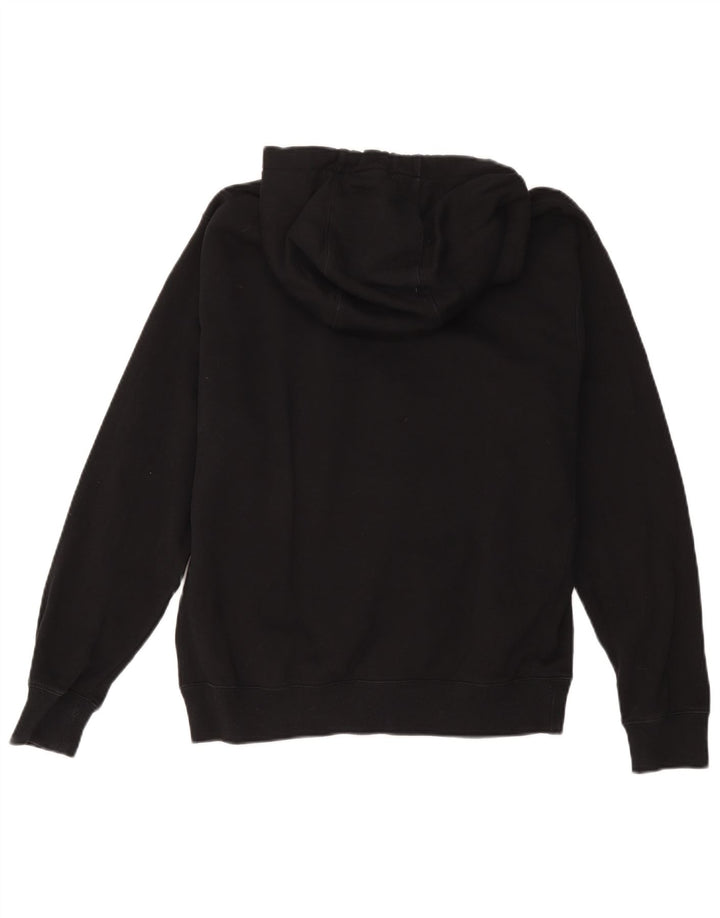 Nike masculino gráfico moletom com capuz médio algodão preto