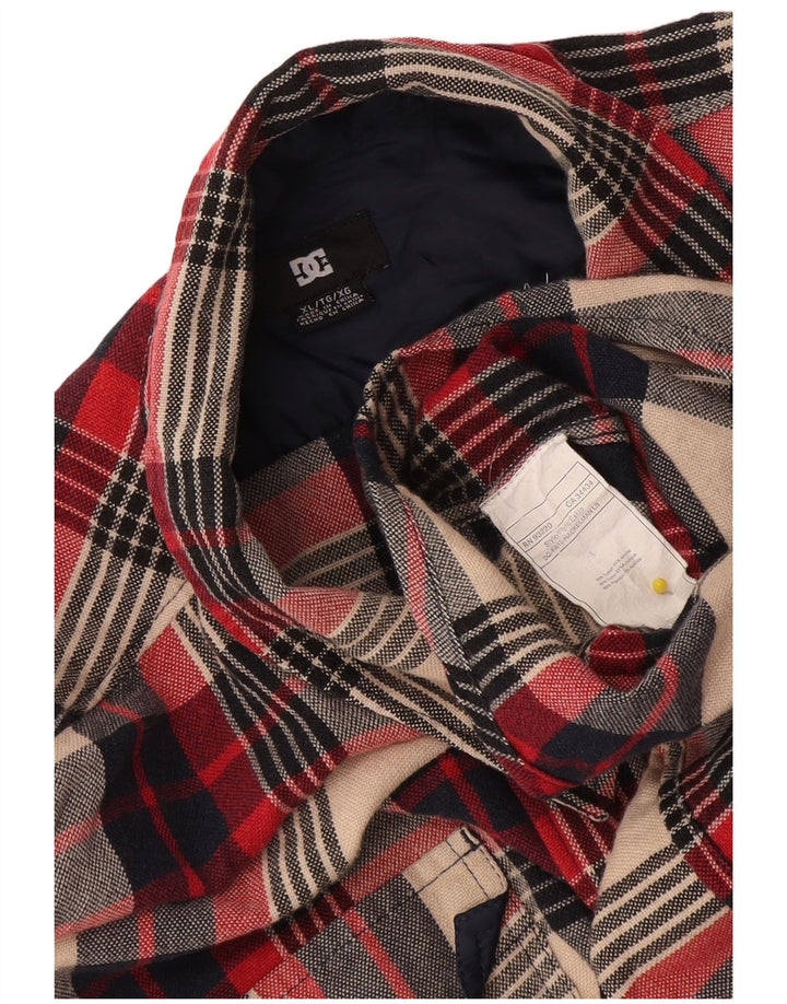 Camisa masculina de flanela DC XL algodão xadrez multicolorido