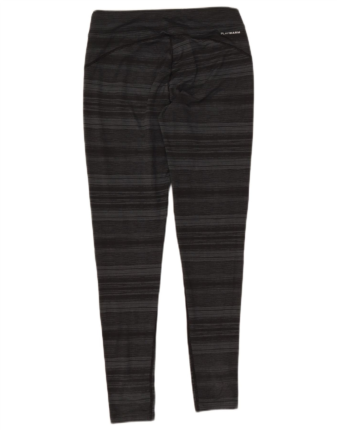 Leggings femininos REEBOK UK 10 poliéster listrado cinza pequeno