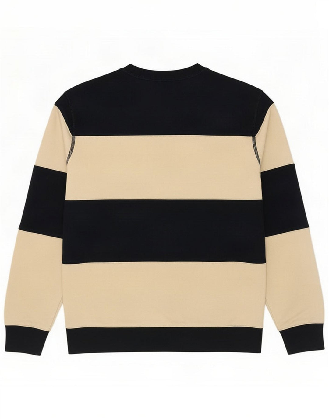 Moletom masculino Marks & Spencer Jumper médio algodão listrado azul marinho