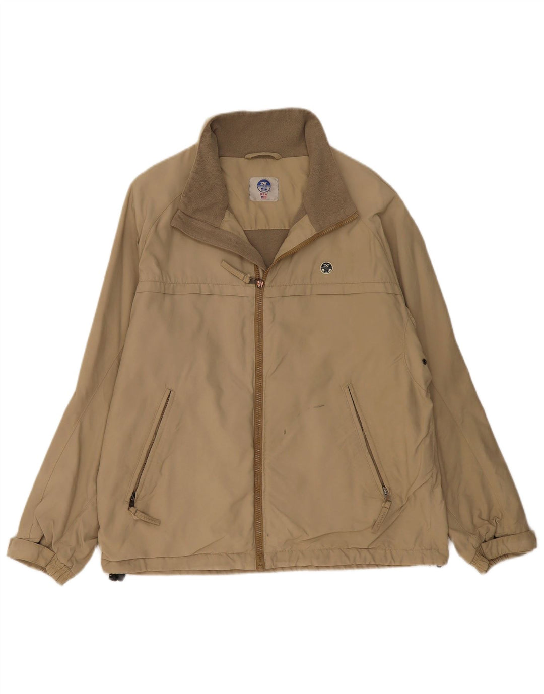 Jaqueta corta-vento masculina North Sails UK 38 poliamida bege médio