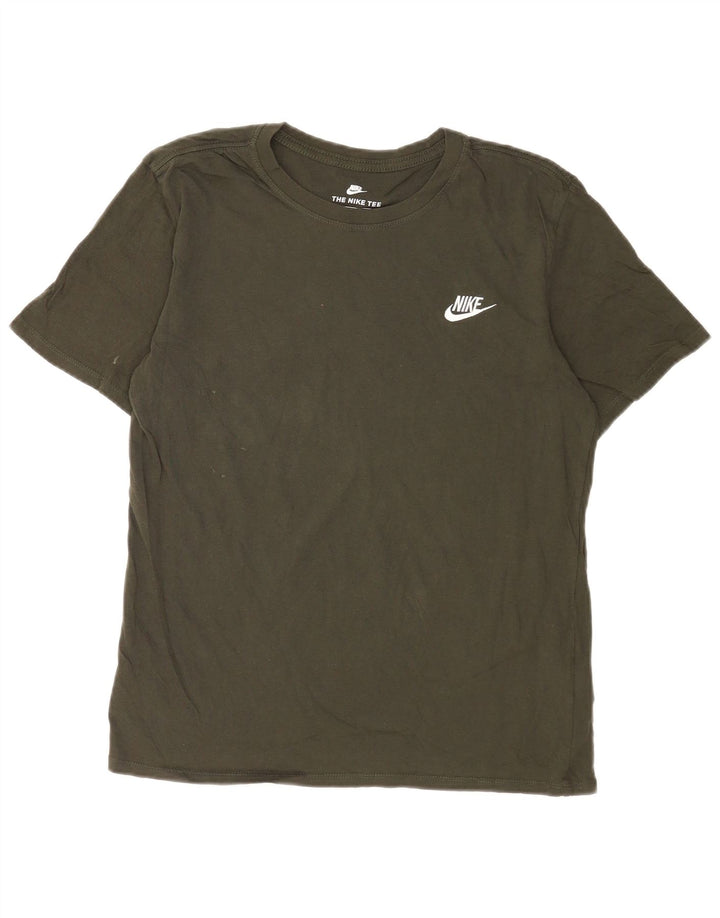 Camiseta masculina Nike Athletic Cut Top algodão verde médio