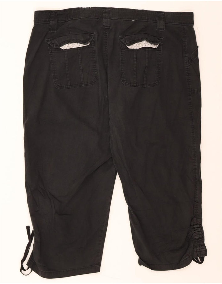 LEE Womens Comfort Stretch Straight Capri Trousers W40 L21 Black Cotton Vintage Lee and Second-Hand Lee from Messina Hembry 