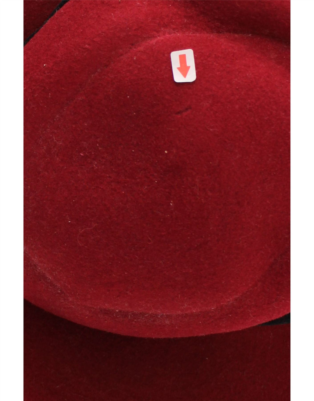 Chapéu balde feminino Kangol pequeno de lã vermelha