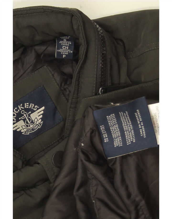 Jaqueta corta-vento masculina Dockers UK 36 poliéster verde pequeno