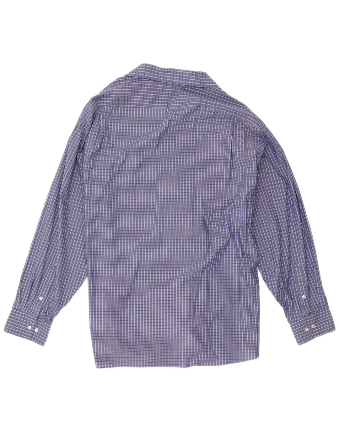 Camisa masculina Tommy Hilfiger Regular Fit 2XL algodão xadrez azul