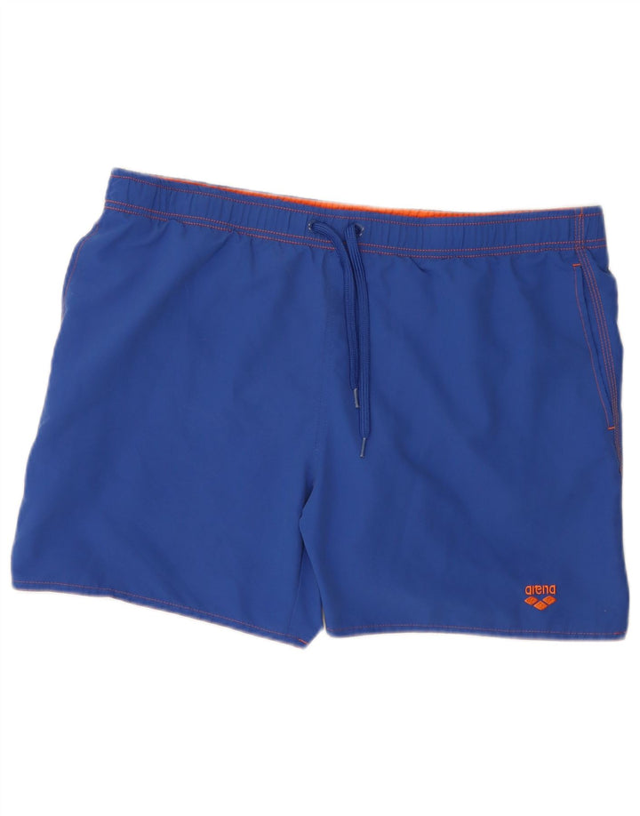 Arena Mens Natação Shorts Grande Poliéster Azul