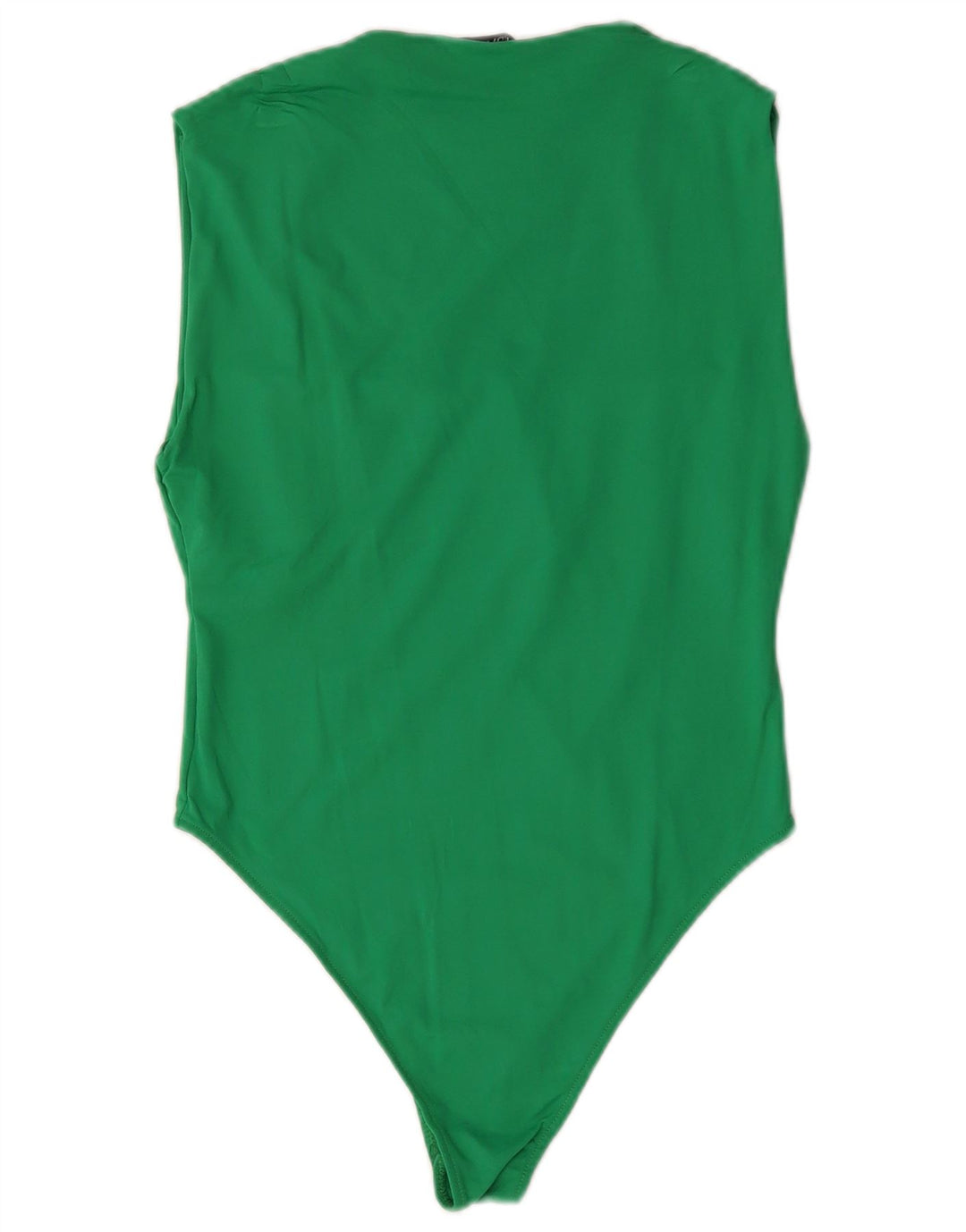 Macacão feminino sem mangas Zara UK 14 grande poliamida verde