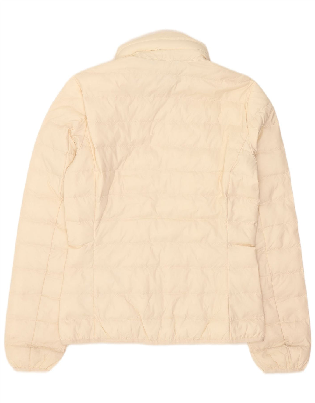 Jaqueta acolchoada com capuz feminina Emporio Armani UK 14 Médio Off White