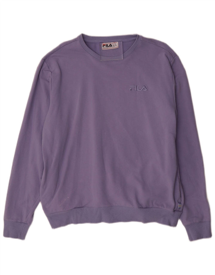 FILA moletom feminino jumper UK 18 XL algodão roxo