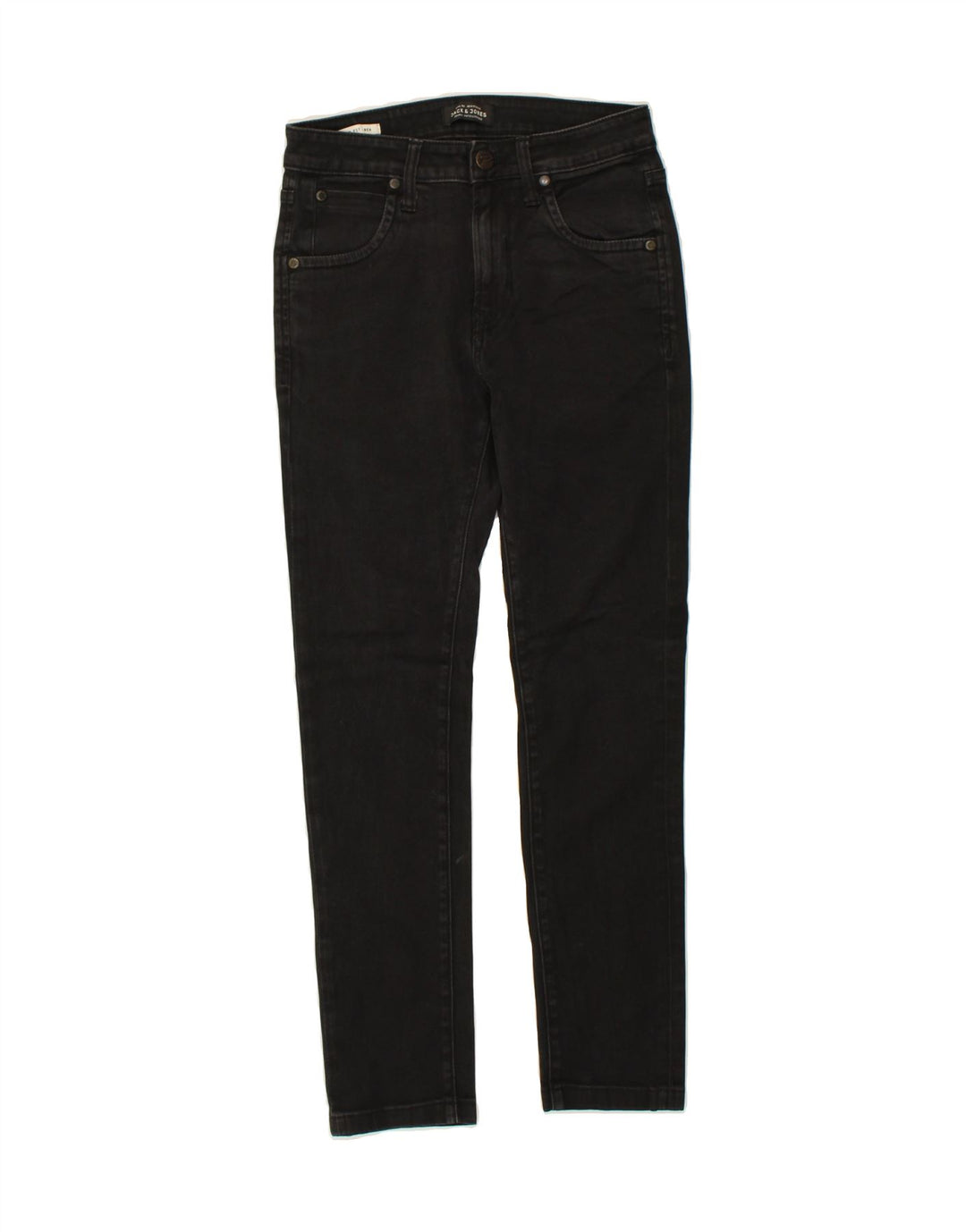 JACK & JONES Mens Ben Slim Jeans W28 L27 Black Cotton Vintage Jack & Jones and Second-Hand Jack & Jones from Messina Hembry 