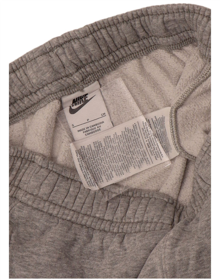 Calça de treino masculina NIKE Joggers pequeno cinza colorblock algodão