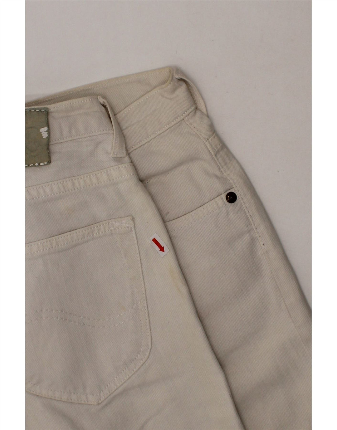 LEE Boys Straight Jeans 12-13 Years W26 L30 Off White Cotton Vintage Lee and Second-Hand Lee from Messina Hembry 