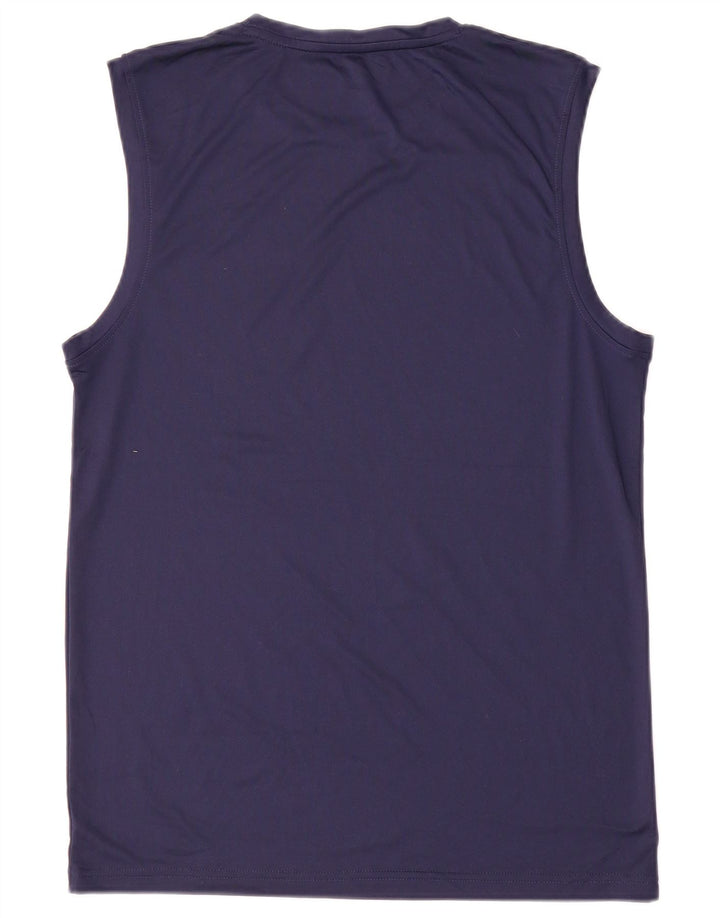 Nike Mens Dri Fit Vest Top Médio Azul Marinho Poliéster
